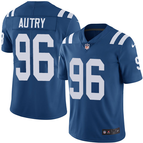 Indianapolis Colts #96 Limited Denico Autry Royal Blue Nike NFL Home Men Vapor Untouchable jerseys->indianapolis colts->NFL Jersey